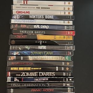 Your choice DVDs - thriller, horror, scary!- 5 for $13!!!